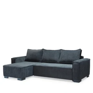 Καναπές Κρεβάτι Γωνιακός ArteLibre HARPER Αναστρέψιμος Γκρι 271x160x94cm - Image 2