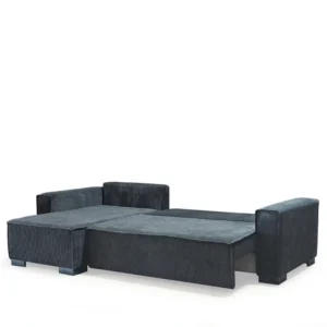 Καναπές Κρεβάτι Γωνιακός ArteLibre HARPER Αναστρέψιμος Γκρι 271x160x94cm - Image 3