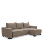 Καναπές Κρεβάτι Γωνιακός ArteLibre HARPER Αναστρέψιμος Taupe 271x160x94cm - Image 2