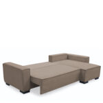 Καναπές Κρεβάτι Γωνιακός ArteLibre HARPER Αναστρέψιμος Taupe 271x160x94cm - Image 3