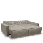 Καναπές Κρεβάτι Τριθέσιος ArteLibre SHELBY Μπεζ 215x110x90cm - Image 4