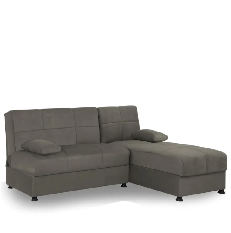 Καναπές Κρεβάτι Γωνιακός ArteLibre NILES Αναστρέψιμος Γκρι 190x147x84cm