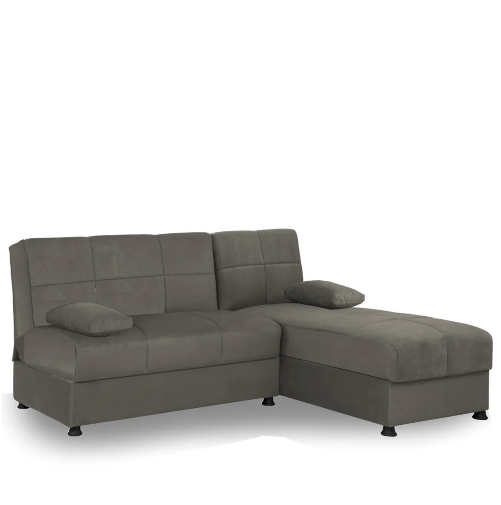 Καναπές Κρεβάτι Γωνιακός ArteLibre NILES Αναστρέψιμος Γκρι 190x147x84cm Καναπές Κρεβάτι Γωνιακός ArteLibre NILES Αναστρέψιμος Γκρι 190x147x84cm
