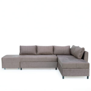 Καναπές Κρεβάτι Γωνιακός ArteLibre MARVE Δεξιά Γωνία Μπεζ/Καφέ 290x217x84cm