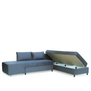 Καναπές Κρεβάτι Γωνιακός ArteLibre MARVE Δεξιά Γωνία Γκρι 290x217x84cm - Image 3