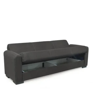 Καναπές Κρεβάτι Τριθέσιος ArteLibre HOMER Ανθρακί 226x78x78cm - Image 3