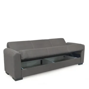 Καναπές Κρεβάτι Τριθέσιος ArteLibre HOMER Γκρι 226x78x78cm - Image 3
