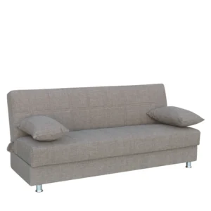 Καναπές Κρεβάτι Τριθέσιος ArteLibre LAURA Μπεζ 190x84x86cm - Image 2