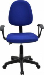 Καρέκλα Γραφείου ArteLibre ΔΑΦΝΗ Μπλε Ύφασμα 55x48x82-94cm - Image 2