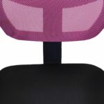 Καρέκλα Γραφείου ArteLibre ΑΥΡΑ Ροζ/Μαύρο Mesh 51x50x79-91cm - Image 4