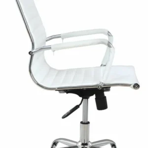 Καρέκλα Γραφείου ArteLibre ΔΙΩΝΗ Λευκό PU 55x60x104-111cm - Image 3