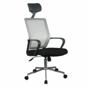 Καρέκλα Γραφείου ArteLibre ΦΟΙΒΗ Γκρι/Μαύρο Mesh 58x59x116-124.5cm - Image 2