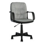 Καρέκλα Γραφείου ArteLibre THISVI Γκρι/Μαύρο Ύφασμα/PVC 56x57x85-97cm - Image 2