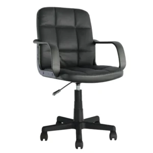 Καρέκλα Γραφείου ArteLibre ASPIS Μαύρο Ύφασμα/PVC 56x57x85-97cm - Image 2