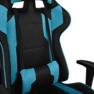 Πολυθρόνα Γραφείου ArteLibre Gaming ΚΥΛΛΗΝΗ Μπλε/Μαύρο PVC 66x67x127-135cm - Image 7