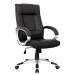 Καρέκλα Γραφείου ArteLibre ΡHNH Μαύρο PU 61.5x69x109-117cm