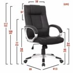 Καρέκλα Γραφείου ArteLibre ΡHNH Μαύρο PU 61.5x69x109-117cm - Image 10