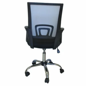 Καρέκλα Γραφείου ArteLibre ΑΛΚΥΟΝΗ Μαύρο/Γκρι 57x57x86-96cm - Image 4