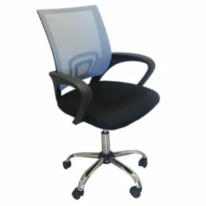 Καρέκλα Γραφείου ArteLibre ΑΛΚΥΟΝΗ Μαύρο/Γκρι 57x57x86-96cm - Image 6