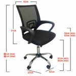 Καρέκλα Γραφείου ArteLibre ΑΛΚΥΟΝΗ Μαύρο 57x57x86-96cm - Image 10