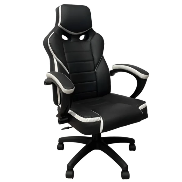 Καρέκλα Γραφείου ArteLibre Gaming ΚΛΕΟΝΙΚΗ Μαύρο/Λευκό 65x72x118-126cm