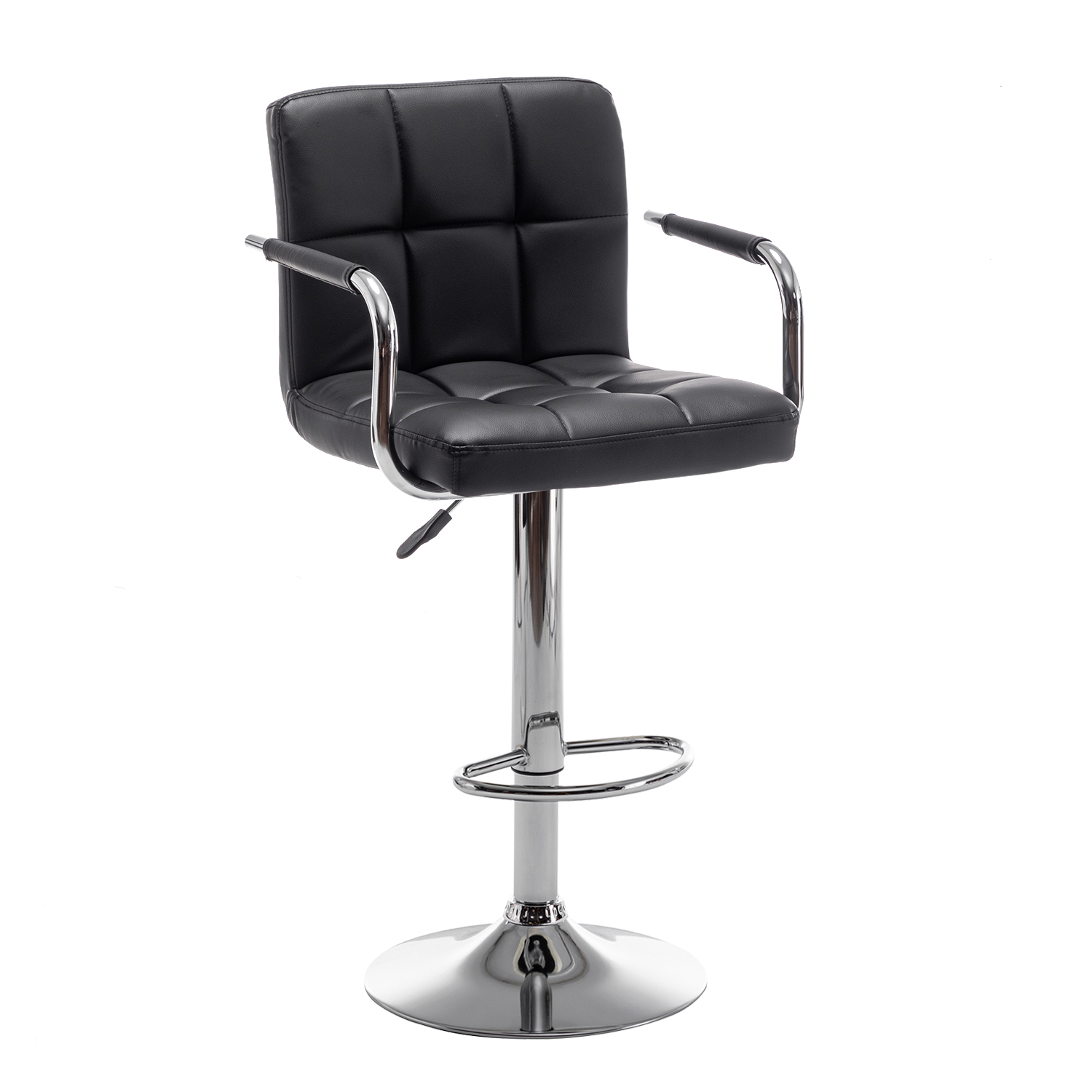 Σκαμπό Bar ArteLibre RANCOR Με Πλάτη Πτυσσόμενο Μαύρο PVC/Μέταλλο 51x50x83-105cm Σκαμπό Bar ArteLibre RANCOR Με Πλάτη Πτυσσόμενο Μαύρο PVC/Μέταλλο 51x50x83-105cm