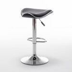 Σκαμπό Bar ArteLibre MOD Πτυσσόμενο Μαύρο PU/Μέταλλο 44.5x43x65.5-83.5cm - Image 6