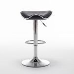 Σκαμπό Bar ArteLibre MOD Πτυσσόμενο Μαύρο PU/Μέταλλο 44.5x43x65.5-83.5cm - Image 7