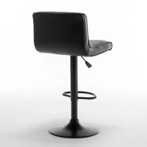 Σκαμπό Bar ArteLibre ARMOR Με Πλάτη Πτυσσόμενο Μαύρο PU/Μέταλλο 45x48x86-107.5cm - Image 6