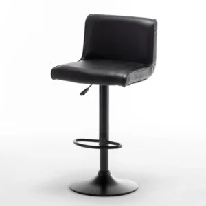 Σκαμπό Bar ArteLibre ARMOR Με Πλάτη Πτυσσόμενο Μαύρο PU/Μέταλλο 45x48x86-107.5cm - Image 8