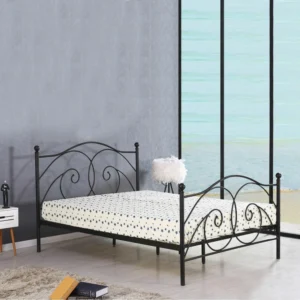 Κρεβάτι ArteLibre CECIL Μεταλλικό Sandy Rusty 212x160x118cm - Image 2