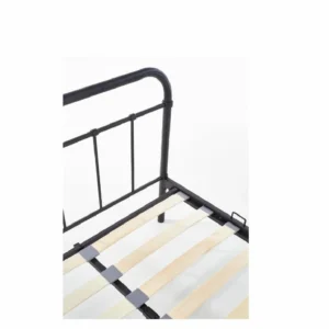 Κρεβάτι ArteLibre LIBERTY Μεταλλικό Sandy Black 209x124x93cm (Στρώμα 120x200cm) - Image 5