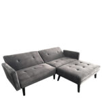 Καναπές Κρεβάτι Γωνιακός ArteLibre ALFVIN Γκρι Ύφασμα 211x158x83cm - Image 2