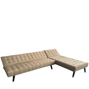 Καναπές Κρεβάτι Γωνιακός ArteLibre MAGUS Καφέ Ύφασμα 254x77/163x74cm - Image 2