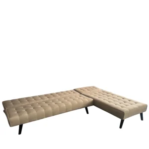 Καναπές Κρεβάτι Γωνιακός ArteLibre MAGUS Καφέ Ύφασμα 254x77/163x74cm - Image 3