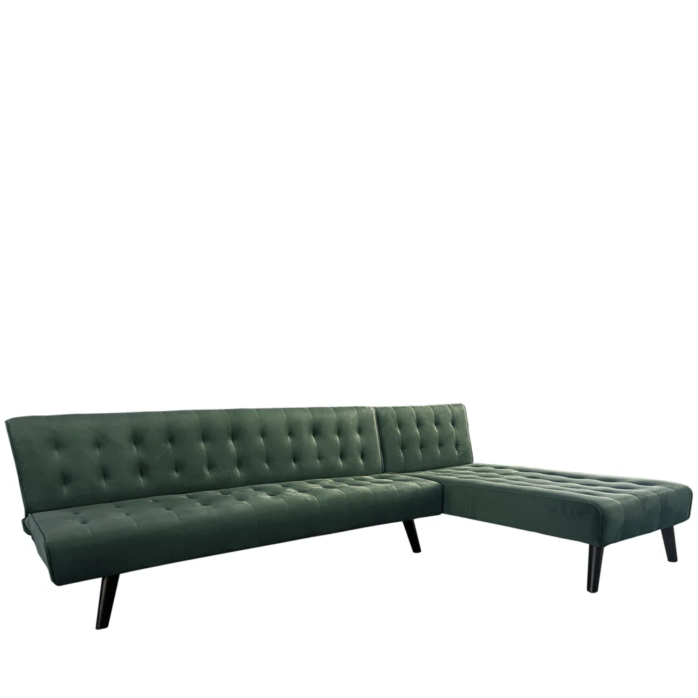 Καναπές Κρεβάτι Γωνιακός ArteLibre MAGUS Πράσινο Ύφασμα 254x77/163x74cm Καναπές Κρεβάτι Γωνιακός ArteLibre MAGUS Πράσινο Ύφασμα 254x77/163x74cm