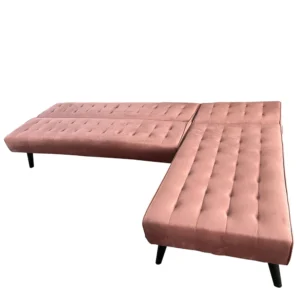 Καναπές Κρεβάτι Γωνιακός ArteLibre MAGUS Σάπιο Μήλο Ύφασμα 254x77/163x74cm - Image 3