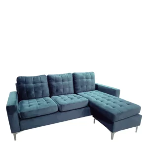 Καναπές Γωνιακός ArteLibre BLAZE Αναστρέψιμος Γκρι Ύφασμα 190x128x82cm - Image 3