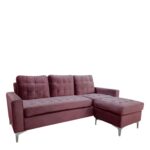 Καναπές Γωνιακός ArteLibre BLAZE Αναστρέψιμος Σάπιο Μήλο Ύφασμα 190x128x82cm - Image 2