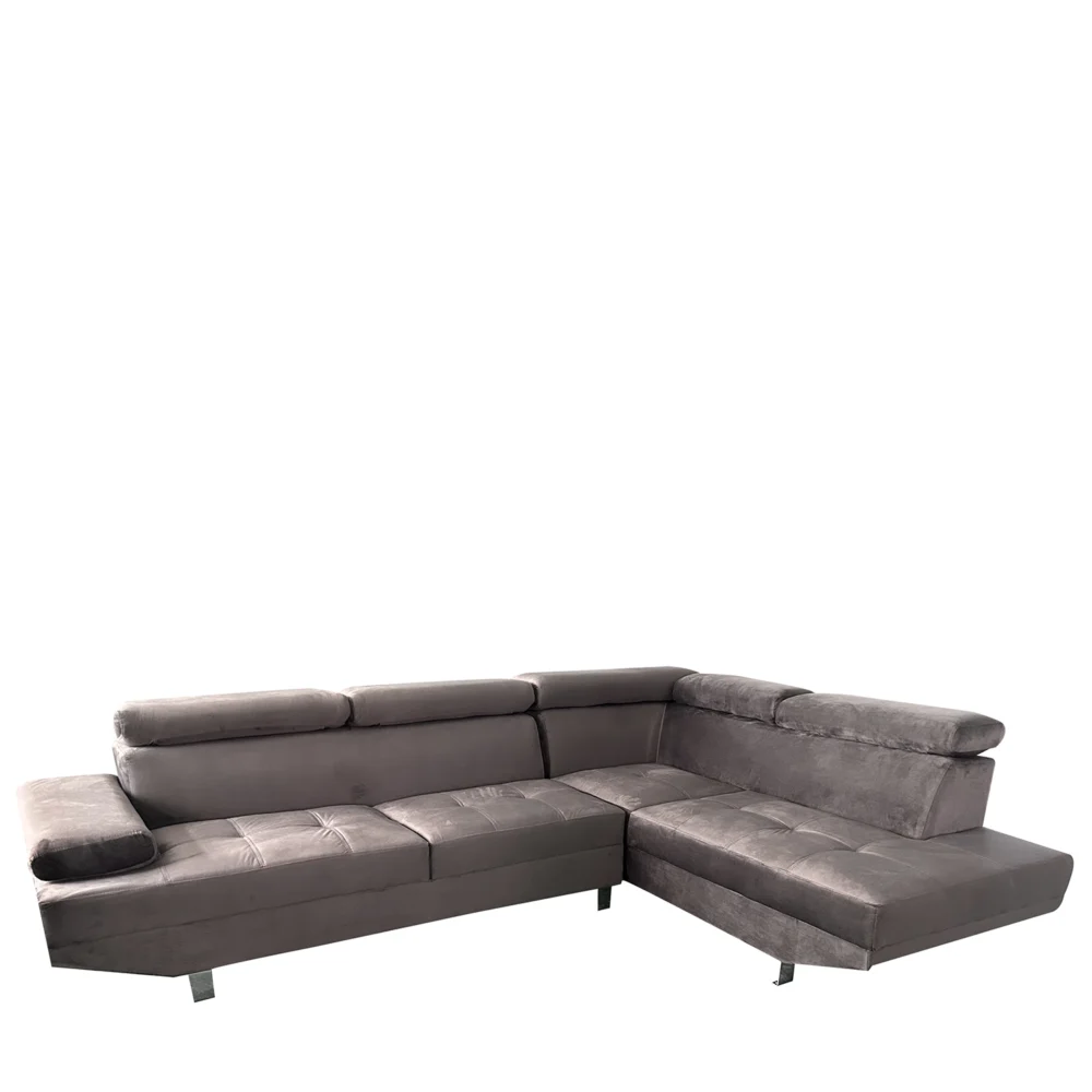 Καναπές Γωνιακός ArteLibre OZMA Γκρι Ύφασμα 254x160x70cm Καναπές Γωνιακός ArteLibre OZMA Γκρι Ύφασμα 254x160x70cm