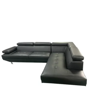 Καναπές Γωνιακός ArteLibre MASAL Μαύρο PU 280x185x85cm - Image 3