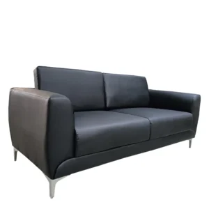 Καναπές Τριθέσιος ArteLibre ELFRIC Μαύρο PU 190x81x81cm - Image 2