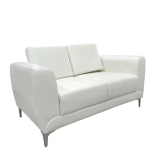 Καναπές Διθέσιος ArteLibre ELFRIC Λευκό PU 142x81x81cm