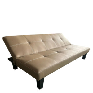 Καναπές Κρεβάτι Τριθέσιος ArteLibre ERYNDOR Ανοιχτό Καφέ PU 186x90x82cm - Image 3