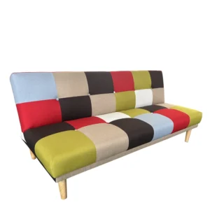 Καναπές Κρεβάτι Τριθέσιος ArteLibre SELKIE Πολύχρωμο Ύφασμα 180x80x75cm - Image 2