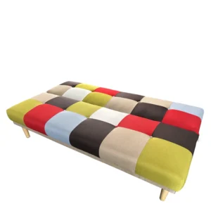 Καναπές Κρεβάτι Τριθέσιος ArteLibre SELKIE Πολύχρωμο Ύφασμα 180x80x75cm - Image 4