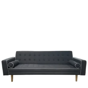 Καναπές Κρεβάτι Τριθέσιος ArteLibre AUBREY Γκρι Ύφασμα 224x88x84cm - Image 2