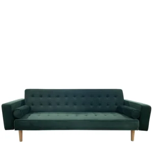 Καναπές Κρεβάτι Τριθέσιος ArteLibre AUBREY Πράσινο Ύφασμα 224x88x84cm - Image 2