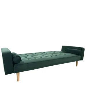 Καναπές Κρεβάτι Τριθέσιος ArteLibre AUBREY Πράσινο Ύφασμα 224x88x84cm - Image 3