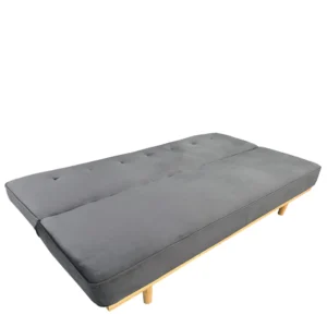 Καναπές Κρεβάτι Τριθέσιος ArteLibre CELESTE Γκρι Ύφασμα 193x85x88cm - Image 3